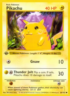 Pikachu — Base Set