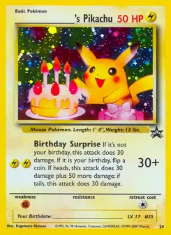 ___________'s Pikachu — Wizards Black Star Promos
