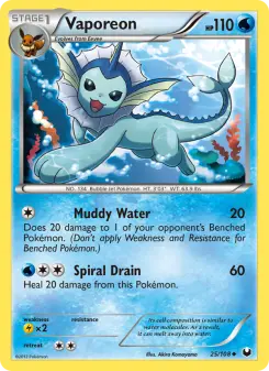 Vaporeon — Dark Explorers