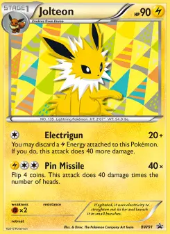 Jolteon — BW Black Star Promos
