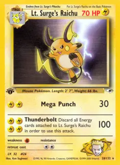 Lt. Surge's Raichu — Gym Heroes