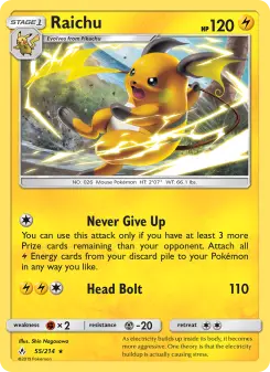 Raichu — Unbroken Bonds