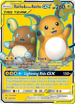 Raichu & Alolan Raichu GX — Unified Minds