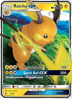 Raichu GX — Hidden Fates
