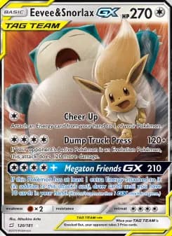Eevee & Snorlax GX — Team Up