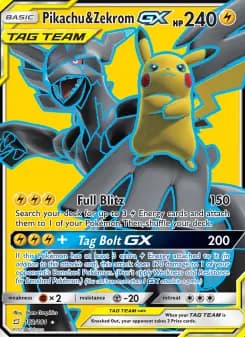 Pikachu & Zekrom GX — Team Up