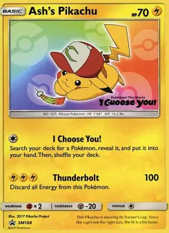 Ash's Pikachu — SM Black Star Promos