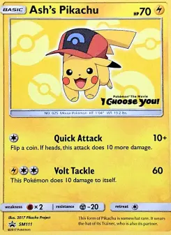 Ash's Pikachu — SM Black Star Promos