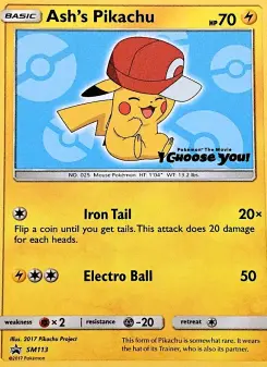 Ash's Pikachu — SM Black Star Promos
