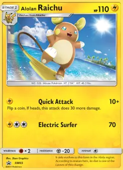 Alolan Raichu — SM Black Star Promos