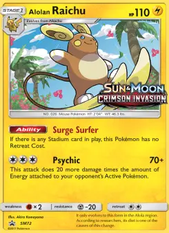 Alolan Raichu — SM Black Star Promos