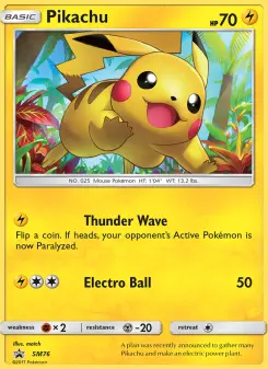 Pikachu — SM Black Star Promos
