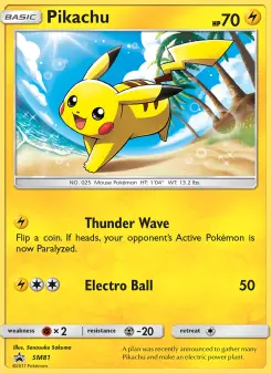Pikachu — SM Black Star Promos