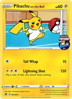 Pikachu on the Ball — Pokémon Futsal 2020