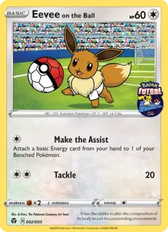 Eevee on the Ball — Pokémon Futsal 2020