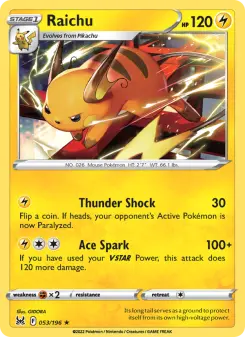 Raichu — Lost Origin