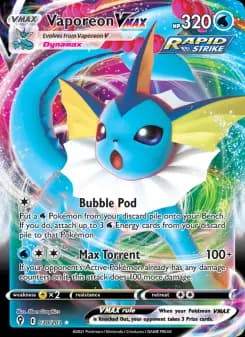 Vaporeon VMAX — Evolving Skies