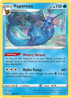 Vaporeon — SWSH Black Star Promos