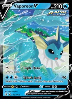 Vaporeon V — SWSH Black Star Promos