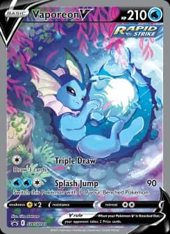 Vaporeon V — SWSH Black Star Promos